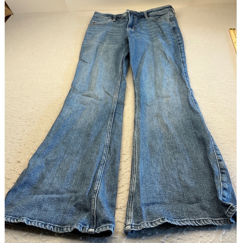 Abercrombie & Fitch The Vintage Flare High Rise Jeans Blue 30/10R Boho Retro